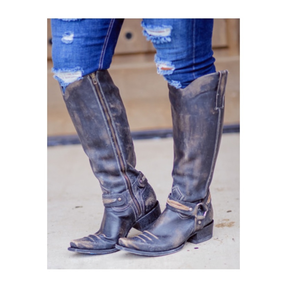 Brand new old gringo Joelle Yipee kiyay rustic beige tall boot size 9 worn once